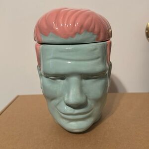 Frankenstein Monster Head Canister Ceramic
